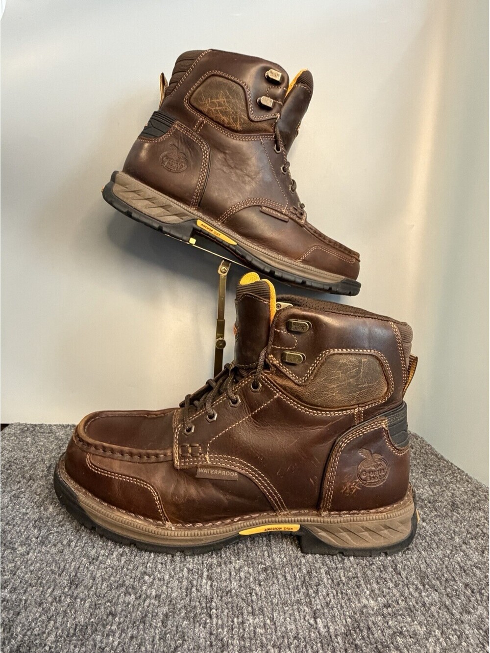 Georgia Boot Athens 360 6" Comp Toe Boot Brown Men's Size 11W (READ DESCRIP)